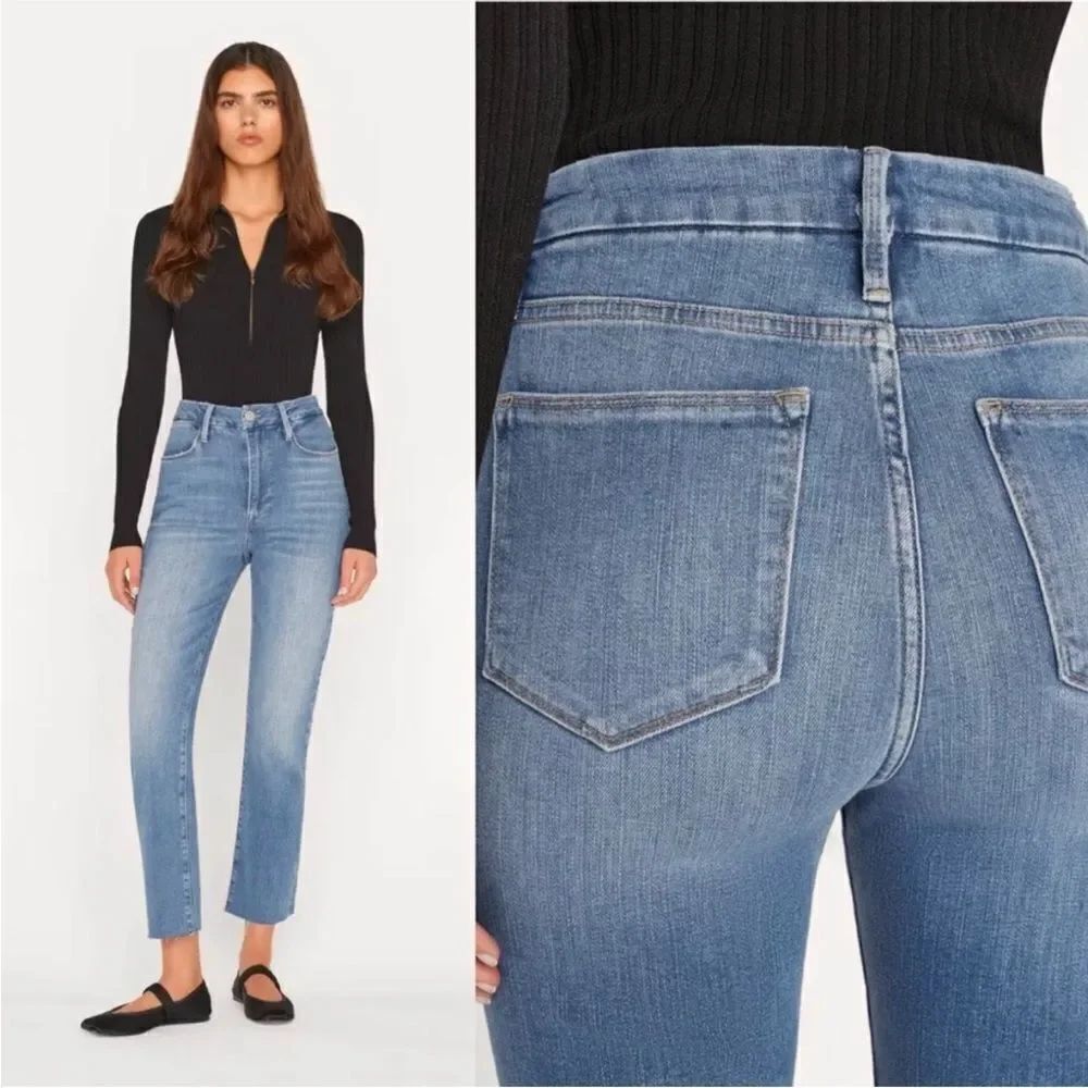 Frame Le Super High Straight Leg Jeans Size 31